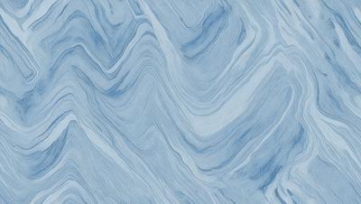 The primary subject of the image is a blue and white patterned surface, which appears to be a textured wallpaper or a blue and white marble-like pattern. The setting is a room with a blue and white color scheme, which creates a calm and soothing atmosphere. The visual style of the image is a combination of digital art and illustration, as it features a detailed and intricate design. The colors and mood of the image are predominantly blue and white, giving it a clean and sophisticated appearance.
