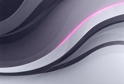 The primary subject of the image is a pink line that is moving through a gray and white background. The setting appears to be a digital art or illustration, as the line is depicted in a smooth and continuous manner. The visual style gives the impression of a futuristic or modern design. The colors and mood of the image are predominantly gray and white, with the pink line adding a touch of vibrancy and energy to the scene.