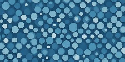 The primary subject of the image is a blue background with a pattern of white circles. The setting is a blue sky, and the visual style is a painting or drawing. The dominant colors are blue and white, creating a calm and serene atmosphere.