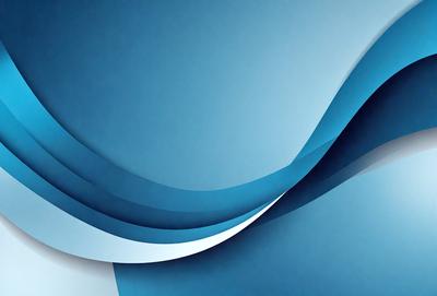 The primary subject of the image is a blue wave pattern, which is the main focus of the image. The setting is a blue background, and the visual style is a digital art or illustration. The dominant colors are blue and white, creating a calm and serene atmosphere.
