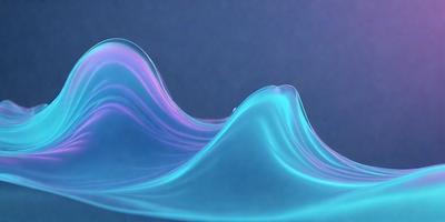The primary subject of the image is a blue wave, which appears to be a digital art or illustration. The wave is set against a blue background, creating a visually appealing and calming scene. The overall atmosphere of the image is serene and tranquil, with the blue wave as the focal point.