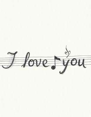 The primary subject of the image is a handwritten phrase that reads "I love you." The phrase is written in cursive, and it appears to be a personal message. The setting is a white background, which provides a clean and simple backdrop for the message. The visual style is a handwritten, cursive script, which adds a personal touch to the message. The colors and mood of the image are predominantly white, which gives it a clean and simple appearance.