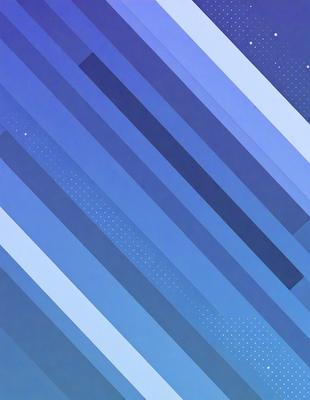 The primary subject of the image is a blue and white striped pattern. The setting is a blue background, and the visual style appears to be a digital art or illustration. The colors and mood of the image are predominantly blue and white, creating a calm and soothing atmosphere.