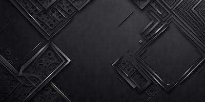 The primary subject of the image is a black background with a pattern of white dots. The setting is a dark room, and the visual style is a combination of digital art and illustration. The dominant colors are black and white, creating a mood of mystery and intrigue.