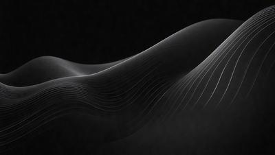 The primary subject of the image is a wave, which is the main object, scene, or focus of the image. The wave is depicted in a black and white style, giving it a classic and timeless appearance. The setting or background of the image is a dark, possibly black, surface, which contrasts with the wave, emphasizing its shape and form. The visual style of the image is a combination of photo and digital art, creating a unique and artistic representation of the wave. The colors and mood of the image are