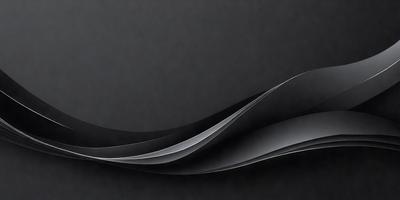 The primary subject of the image is a black background with a silver or gray design. The setting is a dark room, and the visual style appears to be a digital art or illustration. The dominant colors are black and silver, creating a modern and sleek atmosphere.