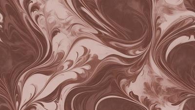 The primary subject of the image is a brown and white swirling pattern, which appears to be a painting or drawing. The setting is a brown surface, possibly a wall or a piece of artwork. The visual style suggests that it is a hand-drawn or painted piece, rather than a digital or photographic image. The colors and mood of the image are characterized by the brown and white swirls, which create a sense of depth and movement.