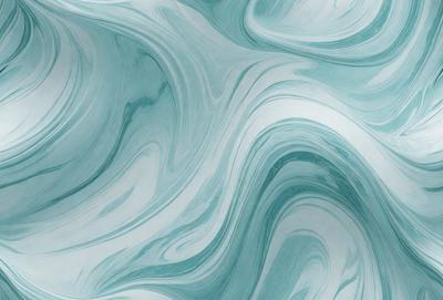 The primary subject of the image is a blue and white patterned wallpaper. The setting is a room with a blue and white color scheme. The visual style is a patterned wallpaper, which gives the room a unique and artistic appearance. The dominant colors are blue and white, creating a calm and soothing atmosphere in the room.