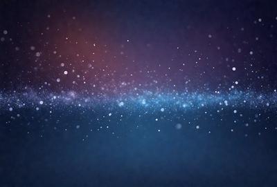 The primary subject of the image is a blue and purple background with a starry pattern. The setting is a dark, starry night, and the visual style is a digital art or illustration. The dominant colors are blue and purple, creating a serene and peaceful atmosphere.