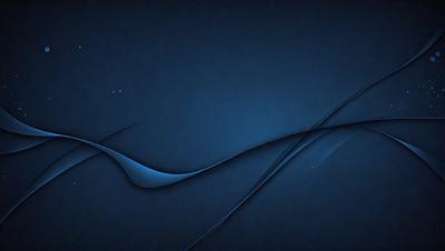 The primary subject of the image is a blue background with a wave-like design. The setting is a dark blue background, which creates a contrast with the wave design. The visual style is a digital art or illustration, as the wave design appears to be a digital creation. The colors and mood of the image are predominantly dark blue, creating a calm and serene atmosphere.