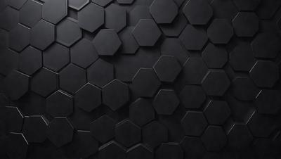 The primary subject of the image is a black and white patterned wall. The setting is a black background, and the visual style appears to be a pattern or texture. The dominant colors are black and white, creating a bold and striking atmosphere.