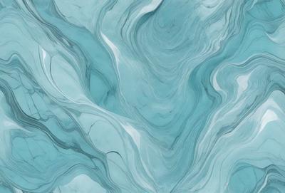The primary subject of the image is a blue and white marbled tile. The setting is a bathroom, as indicated by the presence of the marbled tile. The visual style is a close-up of the tile, showcasing its intricate design. The dominant colors are blue and white, creating a calm and soothing atmosphere.