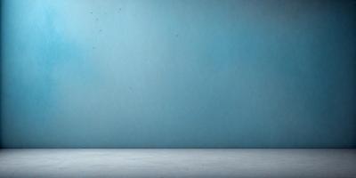 The primary subject of the image is a blue wall with a white background. The setting is a room with a blue wall, and the visual style is a photo. The dominant colors are blue and white, creating a calm and serene atmosphere.