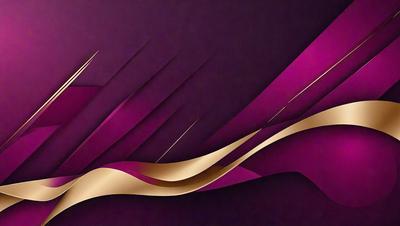The primary subject of the image is a purple and gold design, which appears to be a digital art or illustration. The setting is a purple background, and the visual style suggests that the image is a creative and artistic representation. The colors and mood of the image are predominantly purple and gold, giving it a luxurious and elegant appearance.