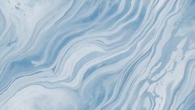 The primary subject of the image is a blue and white marbled surface, which appears to be a wall or a piece of art. The setting is a room with a blue and white marbled wall, and the visual style is a close-up of the marbled surface. The colors and mood of the image are predominantly blue and white, creating a calm and serene atmosphere.