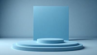 The primary subject of the image is a blue square, which is placed on a white surface. The setting is a simple, clean environment, with no visible background or distractions. The visual style of the image is a close-up of the blue square, emphasizing its color and texture. The colors and mood of the image are predominantly blue and calm, creating a sense of tranquility and simplicity.
