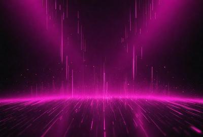 The primary subject of the image is a pink background with a purple hue. The setting is a dark room, and the visual style appears to be a digital art or illustration. The colors and mood of the image are predominantly pink and purple, creating a warm and inviting atmosphere.