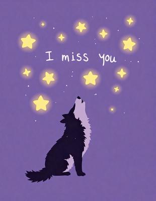 The primary subject of the image is a dog, which is the main object, scene, or focus of the image. The dog is sitting on a purple background, which serves as the setting or backdrop. The visual style of the image is digital art, as it is a digital illustration of a dog with a starry night background. The dominant colors in the image are purple and black, creating a calm and serene atmosphere.