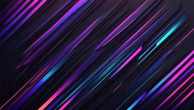 The primary subject of the image is a colorful, abstract pattern featuring a mix of purple, blue, and pink hues. The setting is a black background, which contrasts with the vibrant colors of the pattern. The visual style appears to be a combination of digital art and illustration, creating a unique and eye-catching design. The overall atmosphere is lively and energetic, with the bold colors evoking a sense of excitement and creativity.