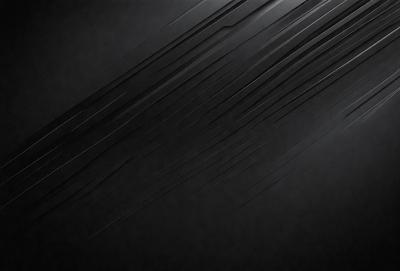 The primary subject of the image is a black background with a pattern of thin, white lines. The setting is a dark room, and the visual style appears to be a digital art or illustration. The dominant colors are black and white, creating a mood of simplicity and minimalism.