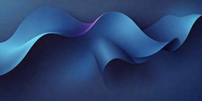 The primary subject of the image is a blue wave, which is the main object, scene, or focus of the image. The setting or background is a dark blue sky, and the visual style is a digital art or illustration. The dominant colors and overall atmosphere are dark and moody, with the blue wave being the most prominent feature in the scene.