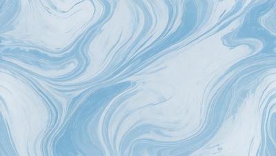 The primary subject of the image is a blue and white swirling pattern, which appears to be a painting or a digital artwork. The setting is a blue background, and the visual style is a combination of photo and digital art. The dominant colors are blue and white, creating a calming and serene atmosphere.