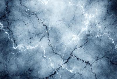 The primary subject of the image is a blue and white patterned wallpaper. The setting is a blue and white wall, which serves as the background. The visual style is a digital art, as the image is a digital creation. The dominant colors are blue and white, creating a calm and soothing atmosphere.
