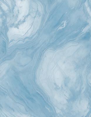The primary subject of the image is a blue and white marble-like surface, which appears to be a tile or a wall with a patterned design. The setting is a room with a blue and white color scheme. The visual style is a close-up of the marble-like surface, showcasing its intricate design. The colors and mood of the image are predominantly blue and white, creating a calm and elegant atmosphere.
