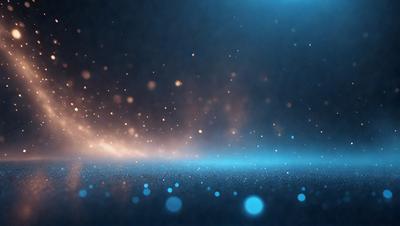 The primary subject of the image is a blue background with a pattern of blue and white dots. The setting appears to be a dark, starry night, with the dots creating a celestial atmosphere. The visual style is a digital art, as the dots are arranged in a visually appealing manner. The colors and mood of the image are predominantly blue and white, creating a serene and peaceful ambiance.