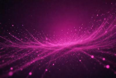 The primary subject of the image is a purple background with a pink and purple nebula-like pattern. The setting is a dark background, which contrasts with the bright colors of the nebula. The visual style is a combination of digital art and illustration, creating a unique and eye-catching design. The colors and mood of the image are vibrant and energetic, with the purple and pink hues evoking a sense of wonder and exploration.