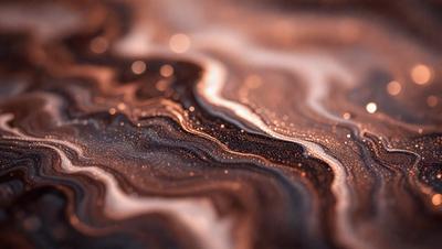 The primary subject of the image is a close-up of a patterned surface, possibly a piece of art or a textured wall. The setting appears to be a dark room, with the surface being the main focus of the image. The visual style is a combination of a photo and digital art, creating a unique and intriguing appearance. The colors and mood of the image are predominantly dark, with the patterned surface providing a contrasting element of interest.