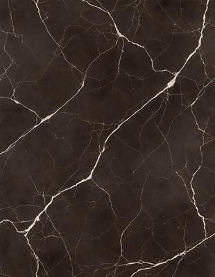 The image features a black marble countertop with a pattern of white veins. The countertop appears to be a part of a kitchen or bathroom setting. The visual style of the image is a close-up of the marble countertop, showcasing its unique texture and design. The colors in the image are predominantly black and white, creating a sleek and modern atmosphere.