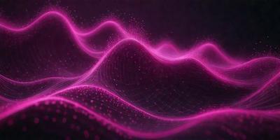 The primary subject of the image is a pink, swirling, and wavy pattern. The setting is a dark background, which contrasts with the vibrant pink color of the pattern. The visual style appears to be a digital art or illustration, as the pattern is intricate and detailed. The colors and mood of the image are predominantly pink, creating a warm and inviting atmosphere.