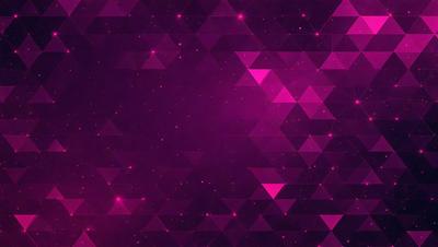 The primary subject of the image is a purple background with a pattern of triangles. The setting is a space-themed background, which adds to the visual style. The colors and mood of the image are predominantly purple, creating a calm and serene atmosphere.