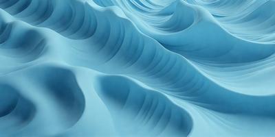 The primary subject of the image is a large, blue, and white wave. The wave is the main focus of the image, and it appears to be a digital art or illustration. The setting is a blue ocean, and the visual style gives the impression of a painting or a digital artwork. The colors and mood of the image are predominantly blue and white, creating a serene and calming atmosphere.