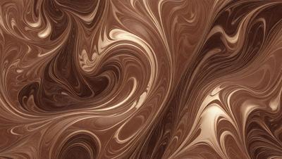 The primary subject of the image is a close-up of a wooden surface with a swirling pattern. The setting is a wooden table, and the visual style is a close-up of the table's surface. The colors and mood of the image are predominantly brown, giving it a warm and natural atmosphere.