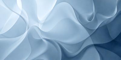 The primary subject of the image is a blue and white swirling pattern, which appears to be a digital art or illustration. The setting is a blue background, and the visual style is a combination of digital art and illustration. The dominant colors are blue and white, creating a calm and soothing atmosphere.