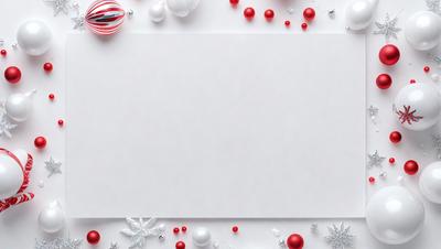 The primary subject of the image is a blank piece of paper with a white background. The setting is a table with a white surface, and the visual style is a photo. The colors and mood of the image are predominantly white, giving it a clean and simple appearance.
