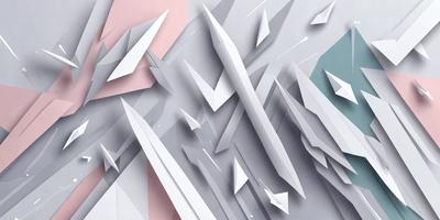 The primary subject of the image is a collection of paper airplanes. The setting is a gray background, and the visual style is a combination of digital art and illustration. The colors and mood of the image are predominantly gray and white, giving it a minimalist and modern appearance.