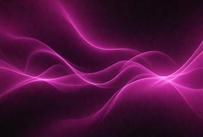 The primary subject of the image is a pink light or wave, which appears to be a digital art or illustration. The setting is a dark background, and the visual style gives the impression of a futuristic or surreal scene. The dominant colors in the image are pink and purple, creating a mood of mystery and intrigue.