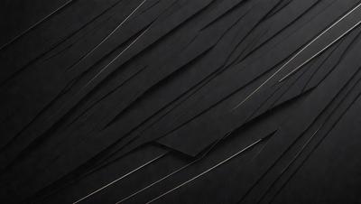 The primary subject of the image is a black background with a pattern of gold lines. The setting appears to be a black wall, and the visual style is a combination of a photo and a drawing. The dominant colors are black and gold, creating a bold and striking atmosphere.