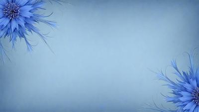 The primary subject of the image is a blue background with a white or gray sky. The setting is a clear, cloudless day. The visual style is a digital art or illustration, with a clean and minimalistic appearance. The colors and mood are calm and serene, with the blue background providing a sense of tranquility.