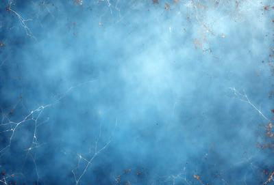 The primary subject of the image is a blue background with a few white specks. The setting is a blue sky, and the visual style is a photo. The colors and mood of the image are predominantly blue and calm.