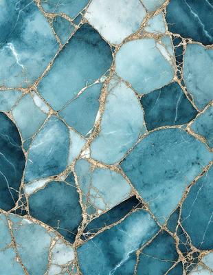 The primary subject of the image is a blue and white patterned tile. The setting is a blue and white tiled wall, which serves as the background. The visual style is a close-up of the tiled wall, showcasing the intricate design of the blue and white pattern. The colors and mood of the image are predominantly blue and white, creating a clean and elegant atmosphere.
