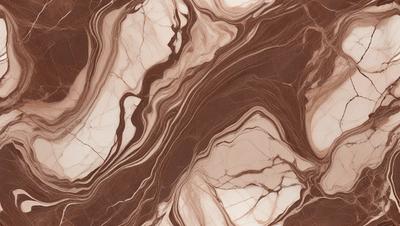 The image features a marbled stone surface with a variety of textures and patterns. The primary subject is the marbled stone, which is the main focus of the image. The setting is a natural environment, with the stone surface being the main background. The visual style is a close-up of the marbled stone, showcasing its intricate patterns and textures. The colors and mood of the image are predominantly earthy tones, giving it a natural and organic feel.