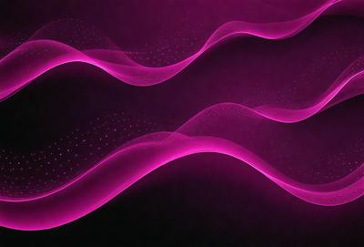 The primary subject of the image is a purple wave, which is the main object, scene, or focus of the image. The setting or background is a dark background, which creates a contrast with the purple wave. The visual style of the image is digital art, as it is a digital representation of a wave. The dominant colors in the image are purple and pink, creating a calming and soothing atmosphere.