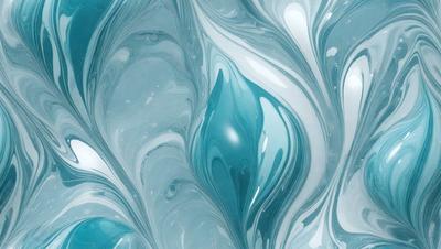 The primary subject of the image is a blue and white swirling pattern, which appears to be a painting or a digital artwork. The setting is a blue and white background, which complements the swirling pattern. The visual style is a combination of painting and digital art, creating a unique and eye-catching design. The colors and mood of the image are predominantly blue and white, giving it a calming and serene atmosphere.
