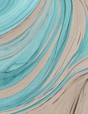 The primary subject of the image is a blue and white swirl pattern. The setting is a blue and white ocean, with a blue and white wave pattern. The visual style is a digital art or illustration, creating a vibrant and dynamic scene. The dominant colors are blue and white, giving the image a calming and serene atmosphere.