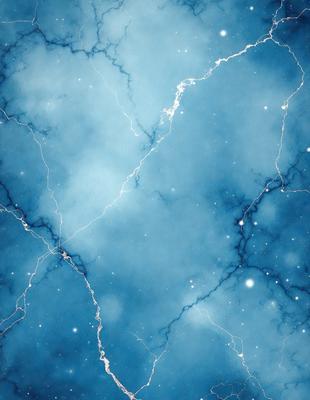 The primary subject of the image is a blue sky with white clouds. The setting is a blue background, and the visual style is a digital art or illustration. The dominant colors are blue and white, creating a calm and serene atmosphere.