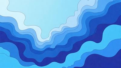 The primary subject of the image is a large body of water, possibly an ocean or a large lake. The water is blue and appears to be calm, with no visible waves or disturbances. The setting is a vast expanse of water, with no visible land or shoreline. The visual style of the image is a digital art or illustration, with a focus on the water and its color. The dominant colors are blue and white, creating a serene and peaceful atmosphere.
